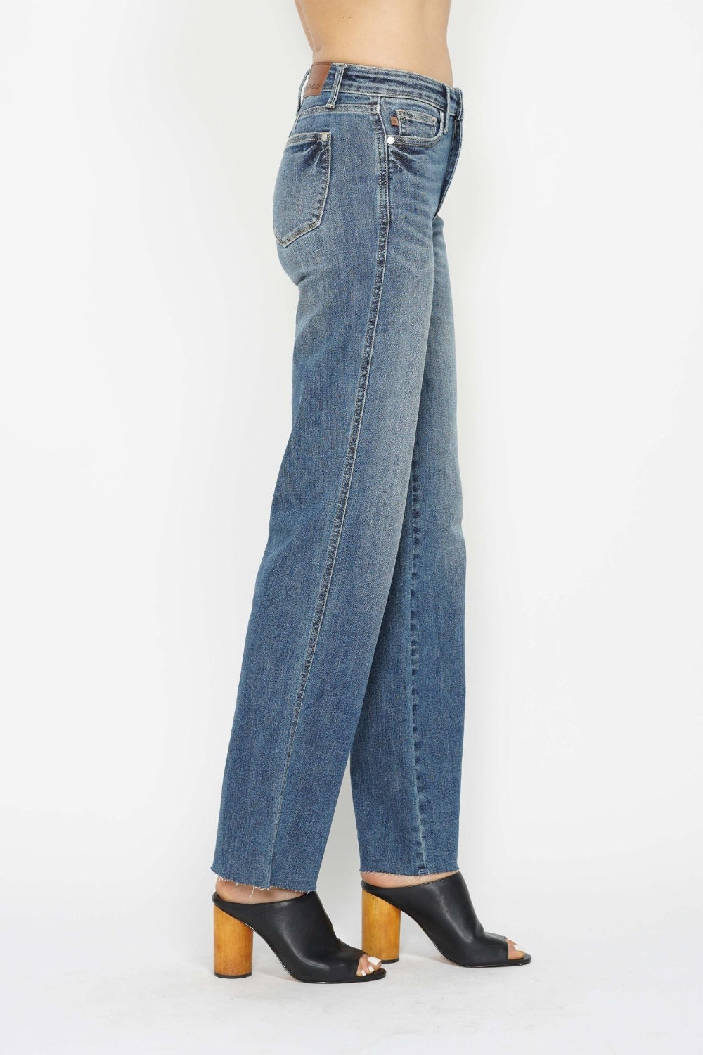 Judy Blue Full Size Tummy Control Straight Jeans - Beautifeye Boutique