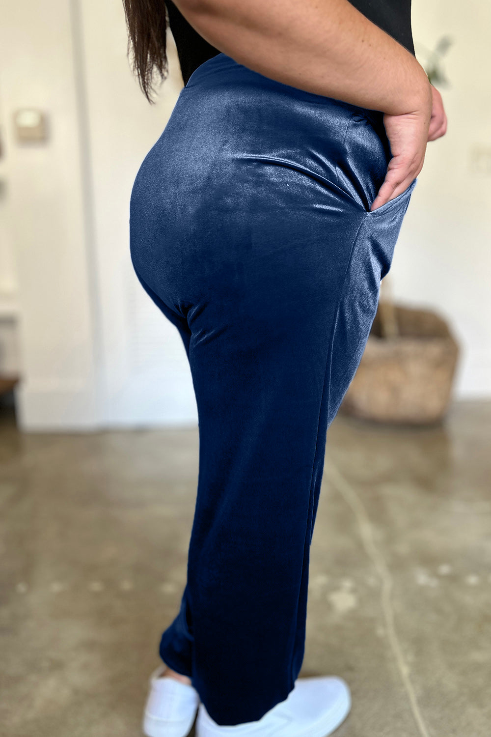 FAM-FAM Pocketed Elastic Waist Joggers - Beautifeye Boutique