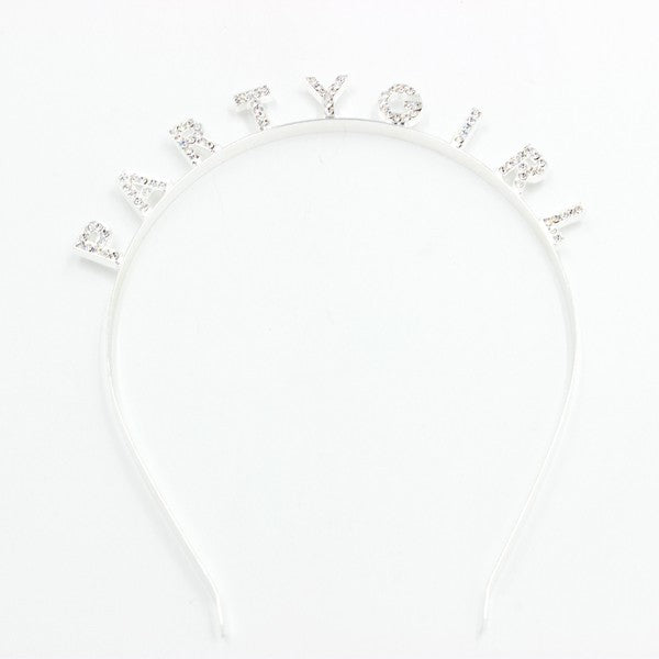 PARTY GIRL RHINESTONE HEAD BAND - Beautifeye Boutique