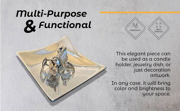 Multi-Purpose Wavy-Square Candle Holder - Beautifeye Boutique