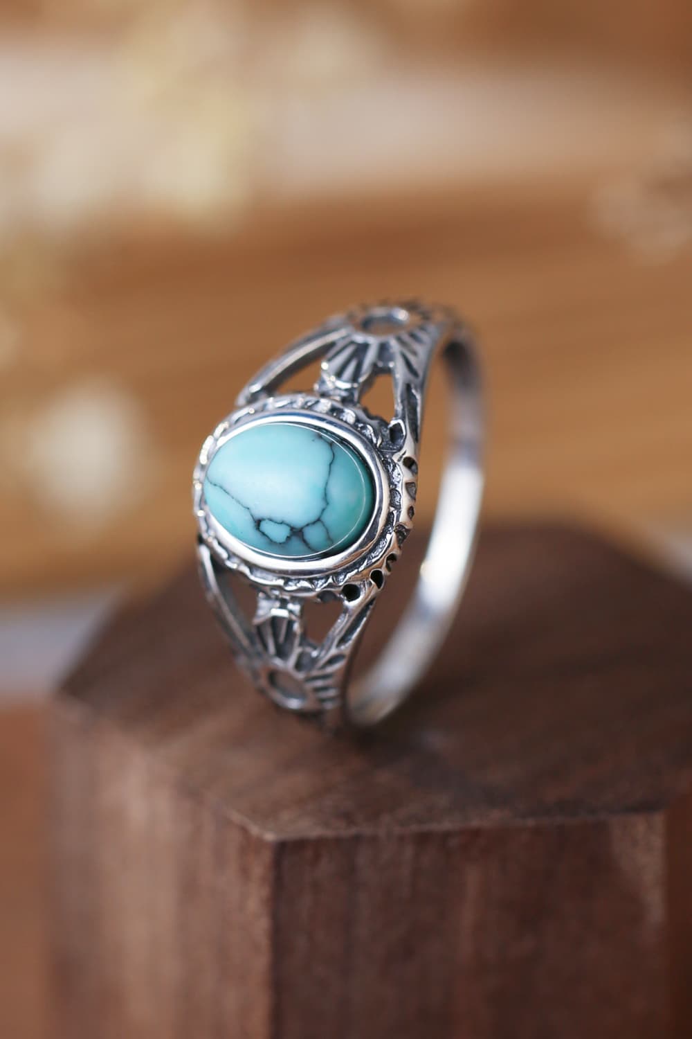 Turquoise 925 Sterling Silver Ring - Beautifeye Boutique
