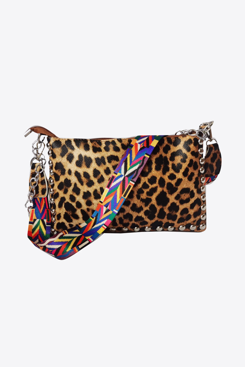 Adored Vegan Leather Studded Shoulder Bag - Beautifeye Boutique