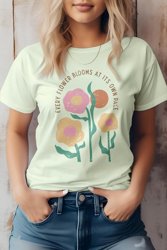 Every Flower Bloom, Boho Graphic Tee - Beautifeye Boutique