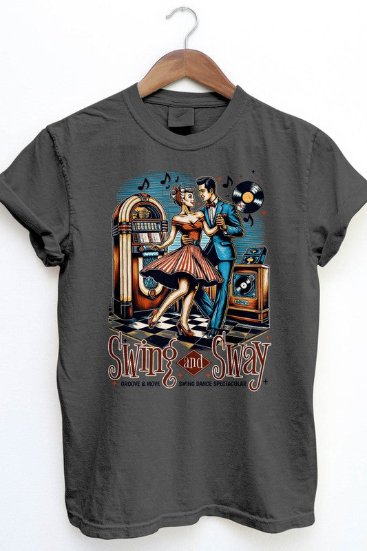 Swing and Sway, Retro Vintage Garment Dye Tee - Beautifeye Boutique
