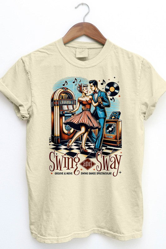 Swing and Sway, Retro Vintage Garment Dye Tee - Beautifeye Boutique