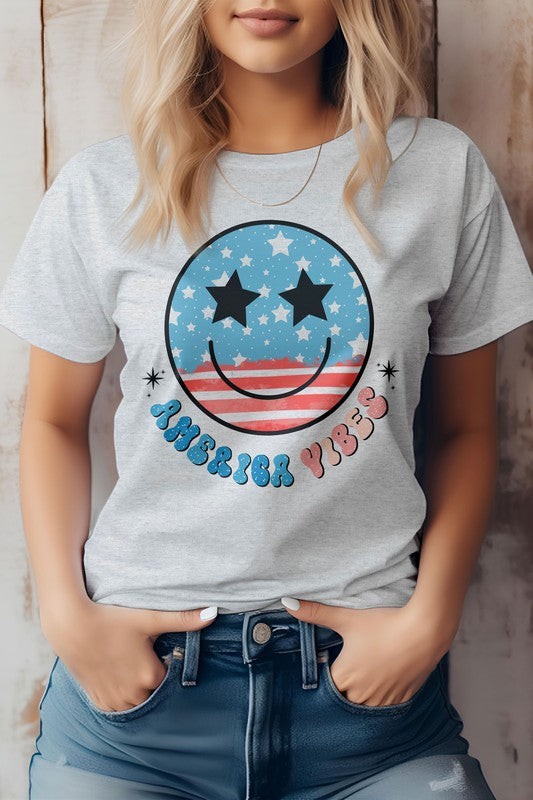 America Vibes Retro T-Shirt - Beautifeye Boutique