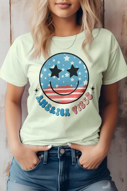 America Vibes Retro T-Shirt - Beautifeye Boutique