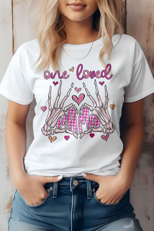 One Loved Mama Mother's Day Graphic Tee - Beautifeye Boutique