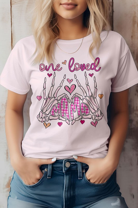 One Loved Mama Mother's Day Graphic Tee - Beautifeye Boutique