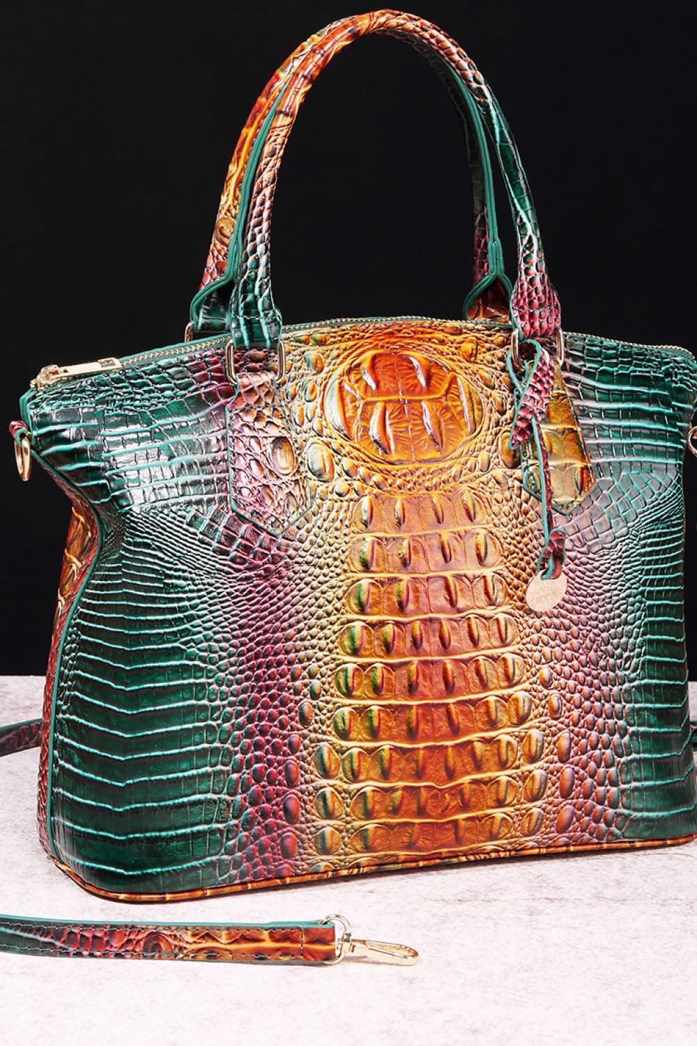 Gradient PU Leather Handbag - Beautifeye Boutique