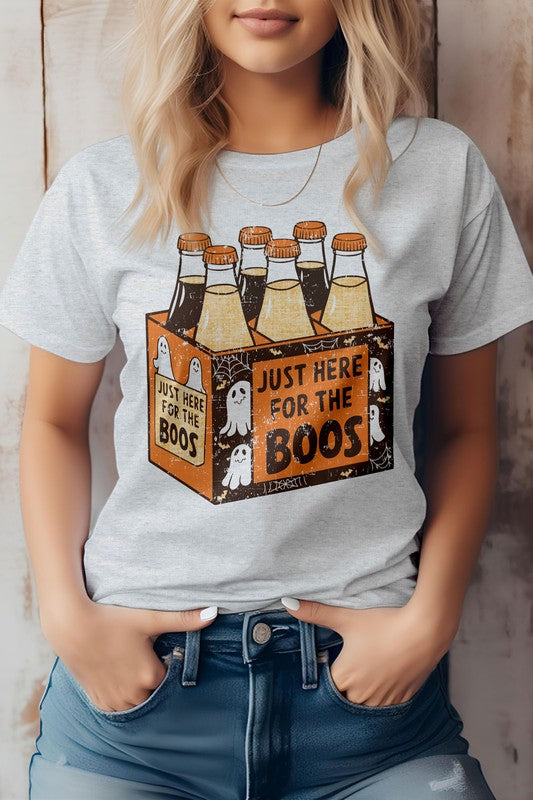 Here for the Boos Halloween Graphic Tee - Beautifeye Boutique