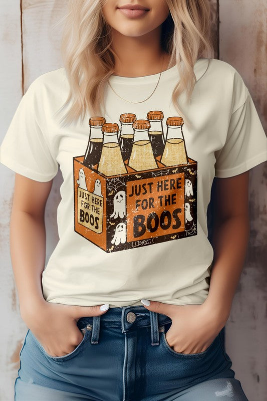Here for the Boos Halloween Graphic Tee - Beautifeye Boutique