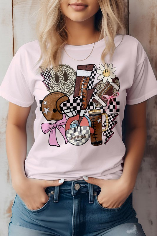 Football Retro Groovy Game Day Graphic Tee - Beautifeye Boutique