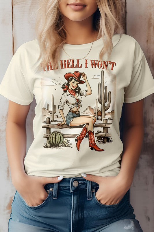 Western Cowgirl Graphic Tee - Beautifeye Boutique