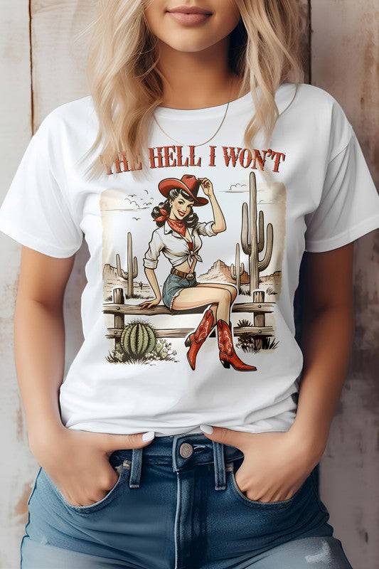 Western Cowgirl Graphic Tee - Beautifeye Boutique