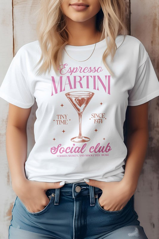 Espresso Martini Social Club Vintage Graphic Tee - Beautifeye Boutique