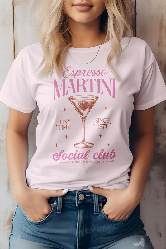 Espresso Martini Social Club Vintage Graphic Tee - Beautifeye Boutique