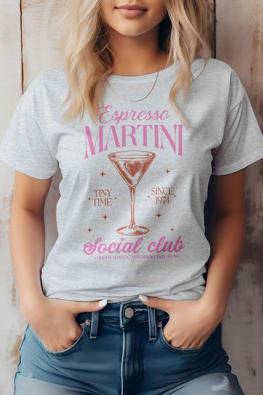 Espresso Martini Social Club Vintage Graphic Tee - Beautifeye Boutique