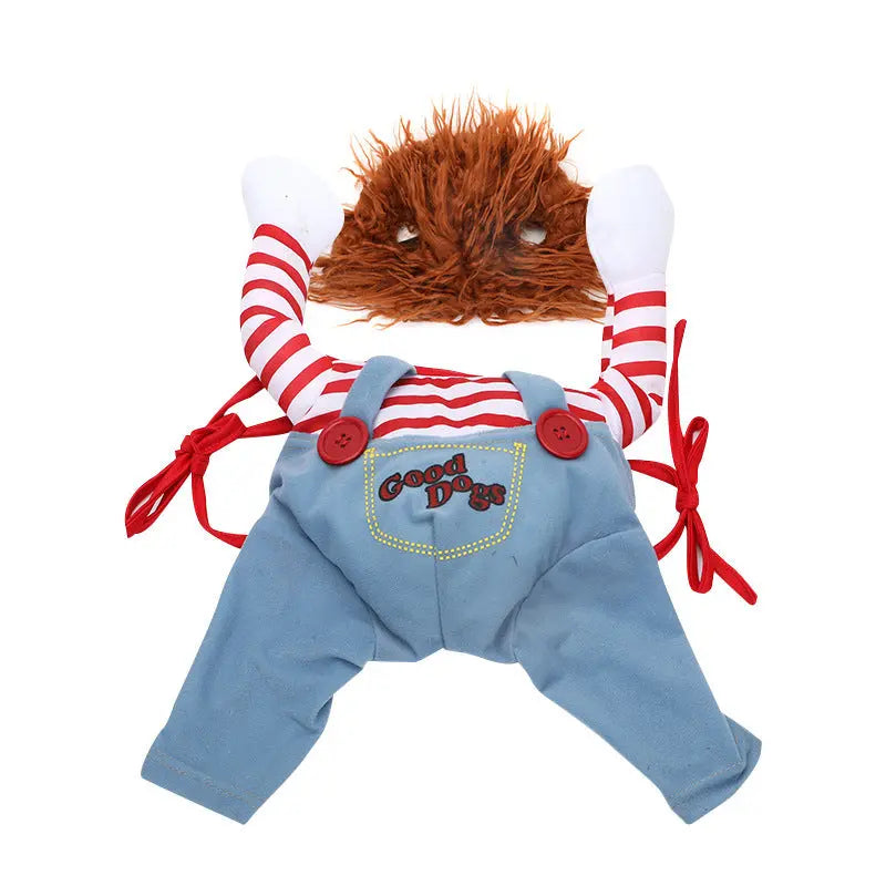 Halloween Pet Costume Pet Dog Funny Clothes Adjustable Dog Cosplay Costume Scary Costume Party Gatherings - Beautifeye Boutique