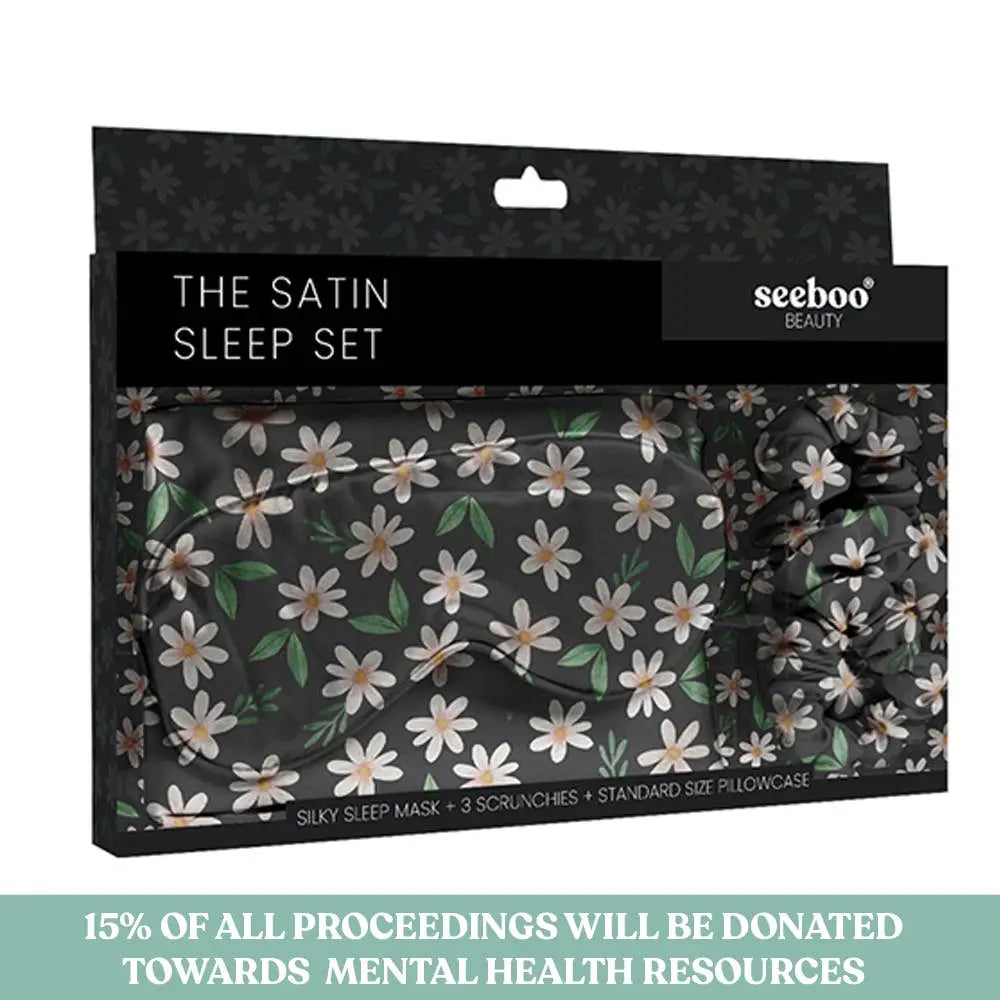 De-Stressing Satin Sleep Set - Beautifeye Boutique
