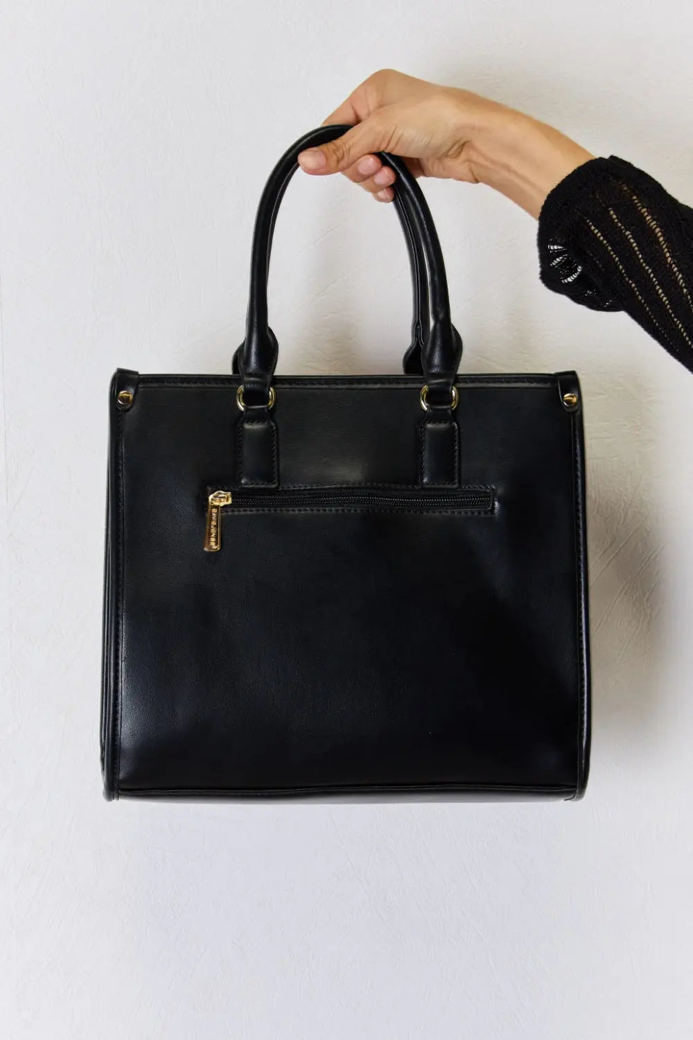 David Jones Argyle Pattern PU Leather Handbag - Beautifeye Boutique
