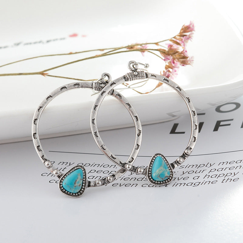 Turquoise Drop Earrings - Beautifeye Boutique