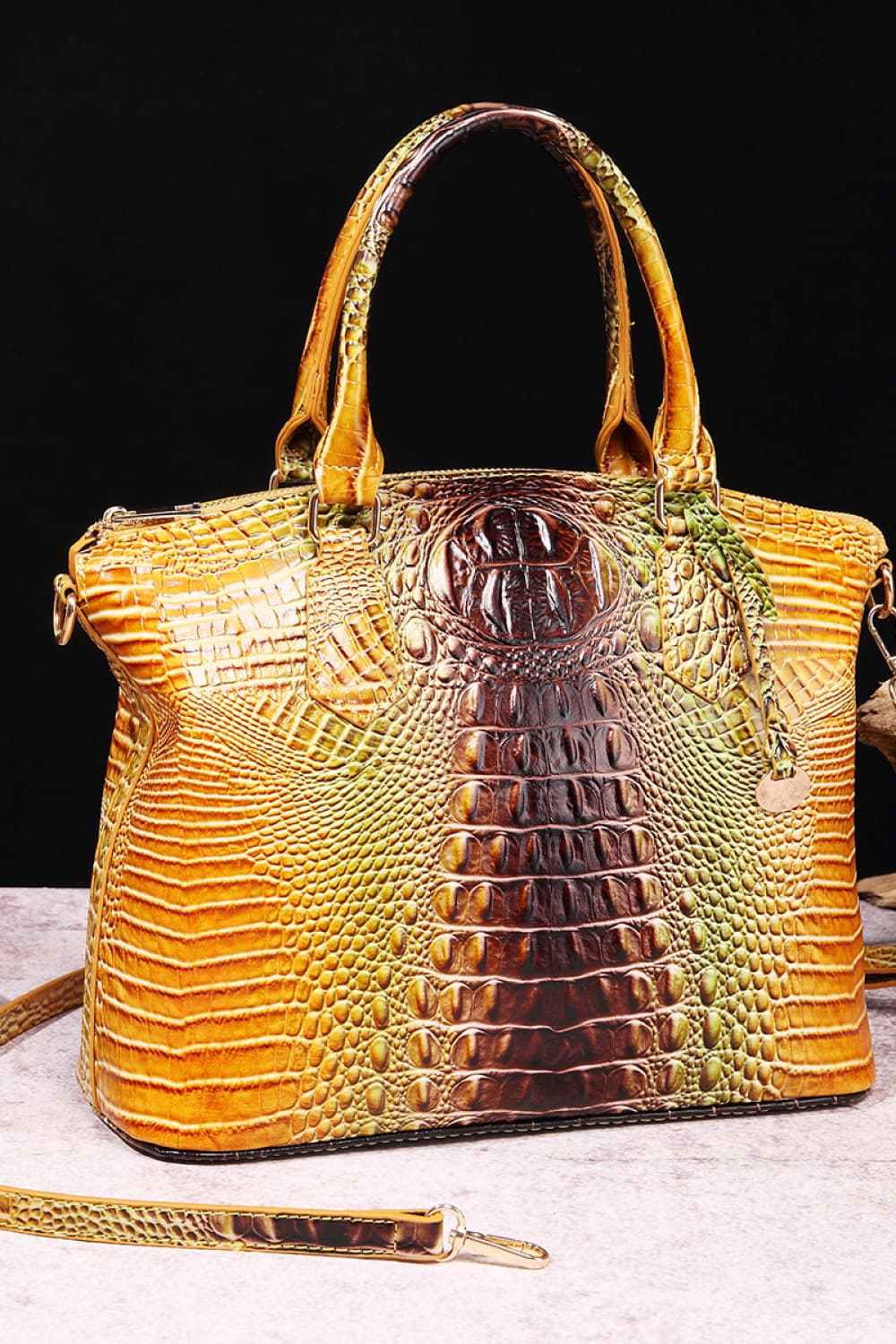 Gradient PU Leather Handbag - Beautifeye Boutique
