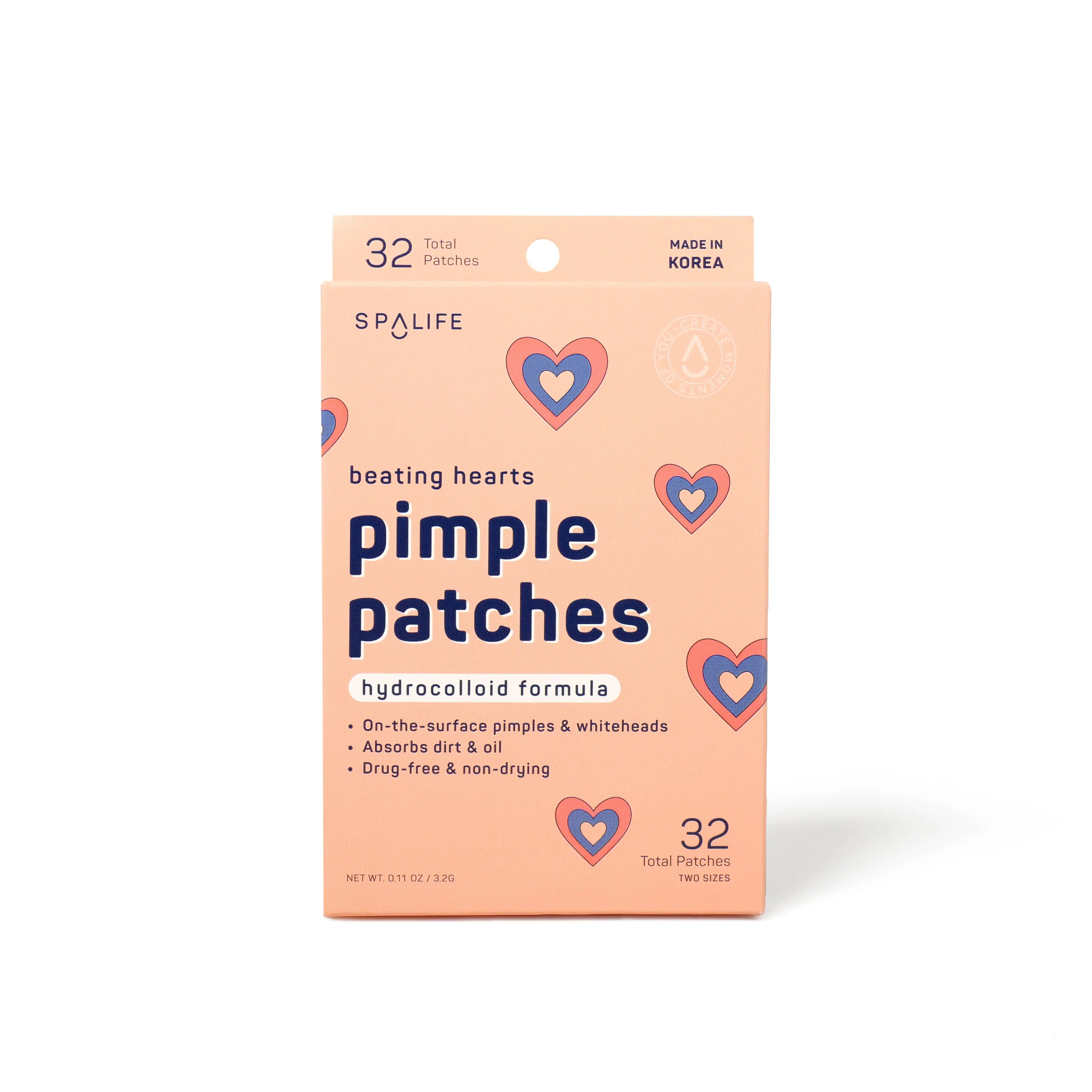 Beating Hearts Hydrocolloid Pimple Patches - 32 Ct - Beautifeye Boutique