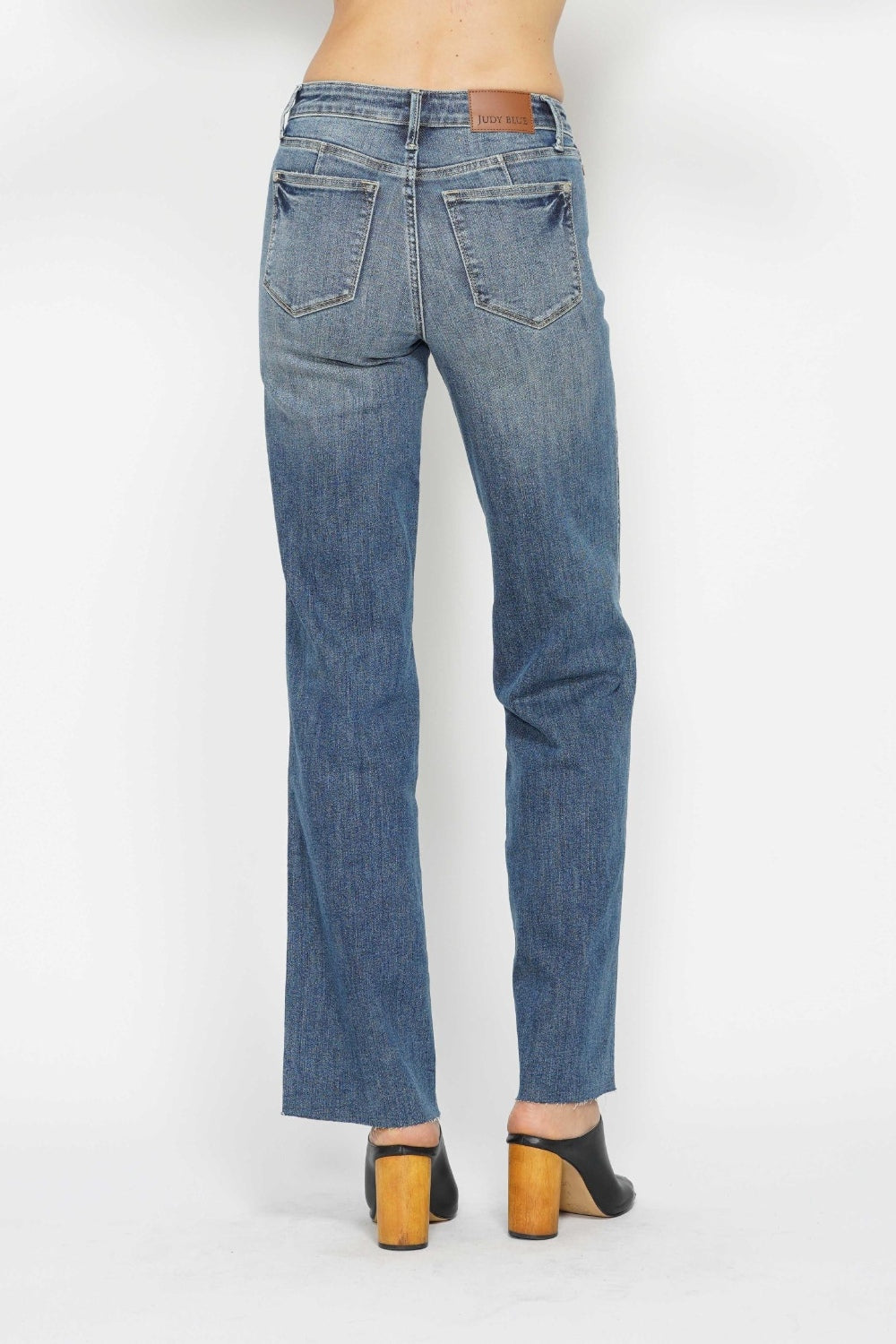 Judy Blue Full Size Tummy Control Straight Jeans - Beautifeye Boutique