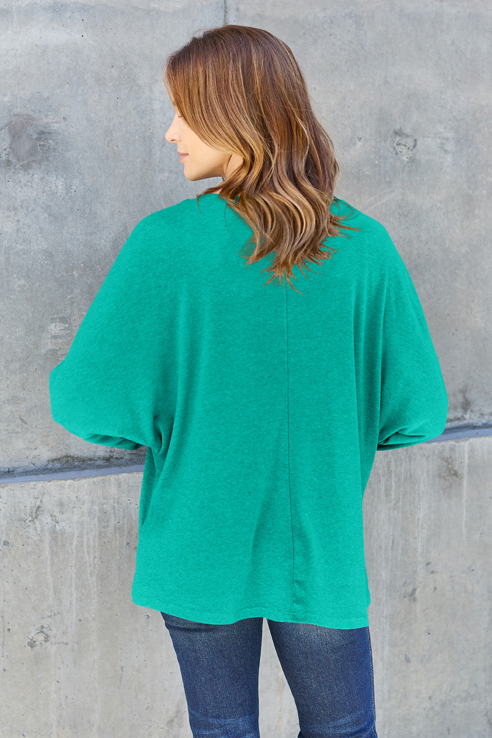 Double Take Full Size Round Neck Long Sleeve T-Shirt - Beautifeye Boutique