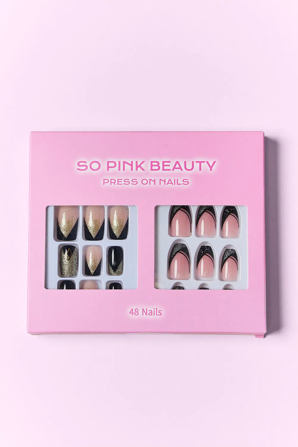 SO PINK BEAUTY Press On Nails 2 Packs - Beautifeye Boutique