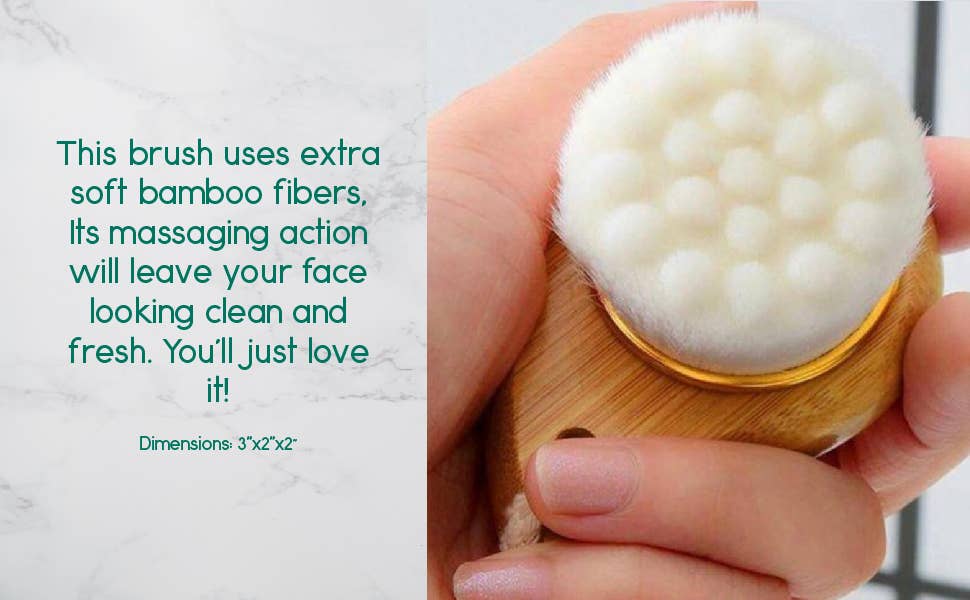 Facial Brush Bamboo Handle BeNat