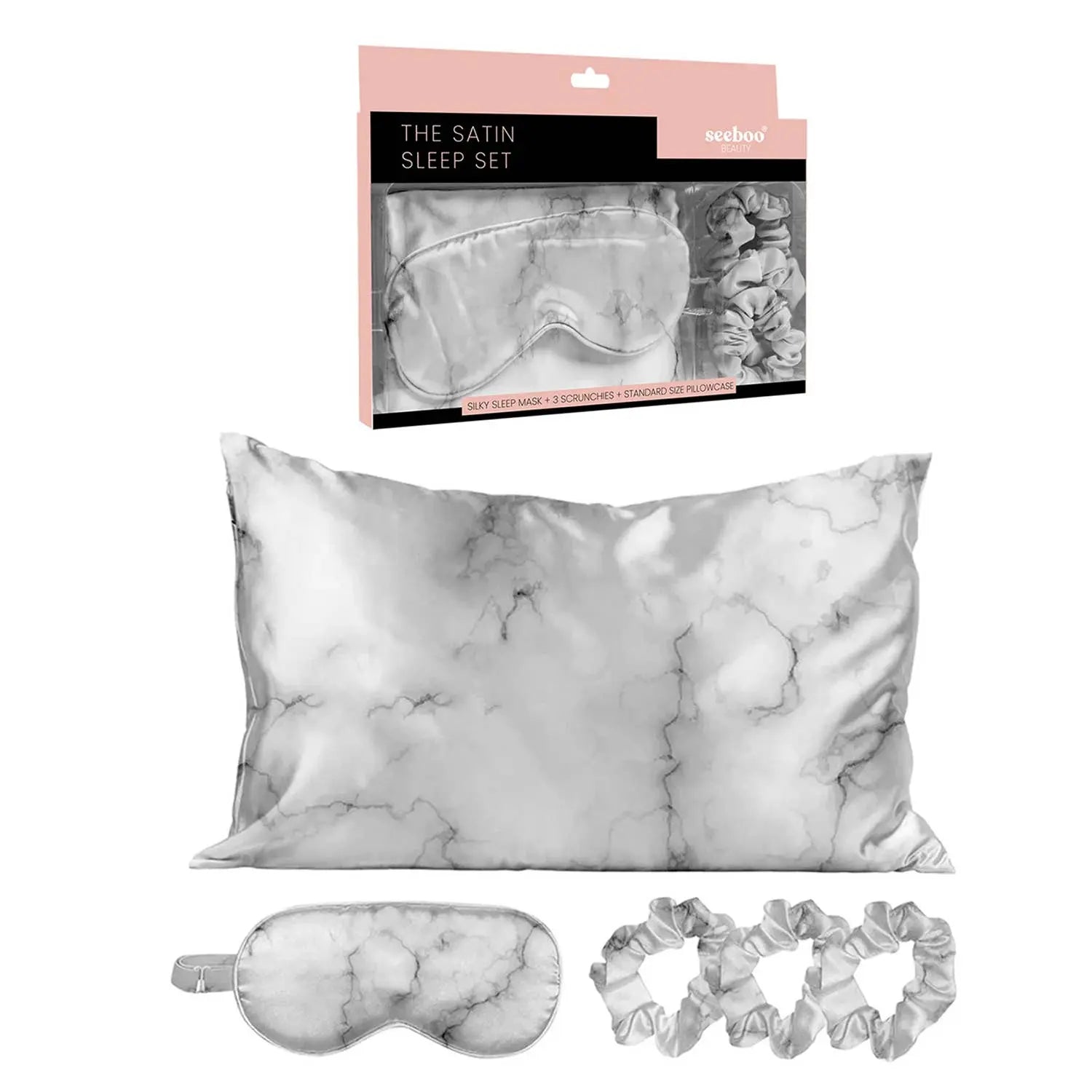 De-Stressing Satin Sleep Set - Beautifeye Boutique