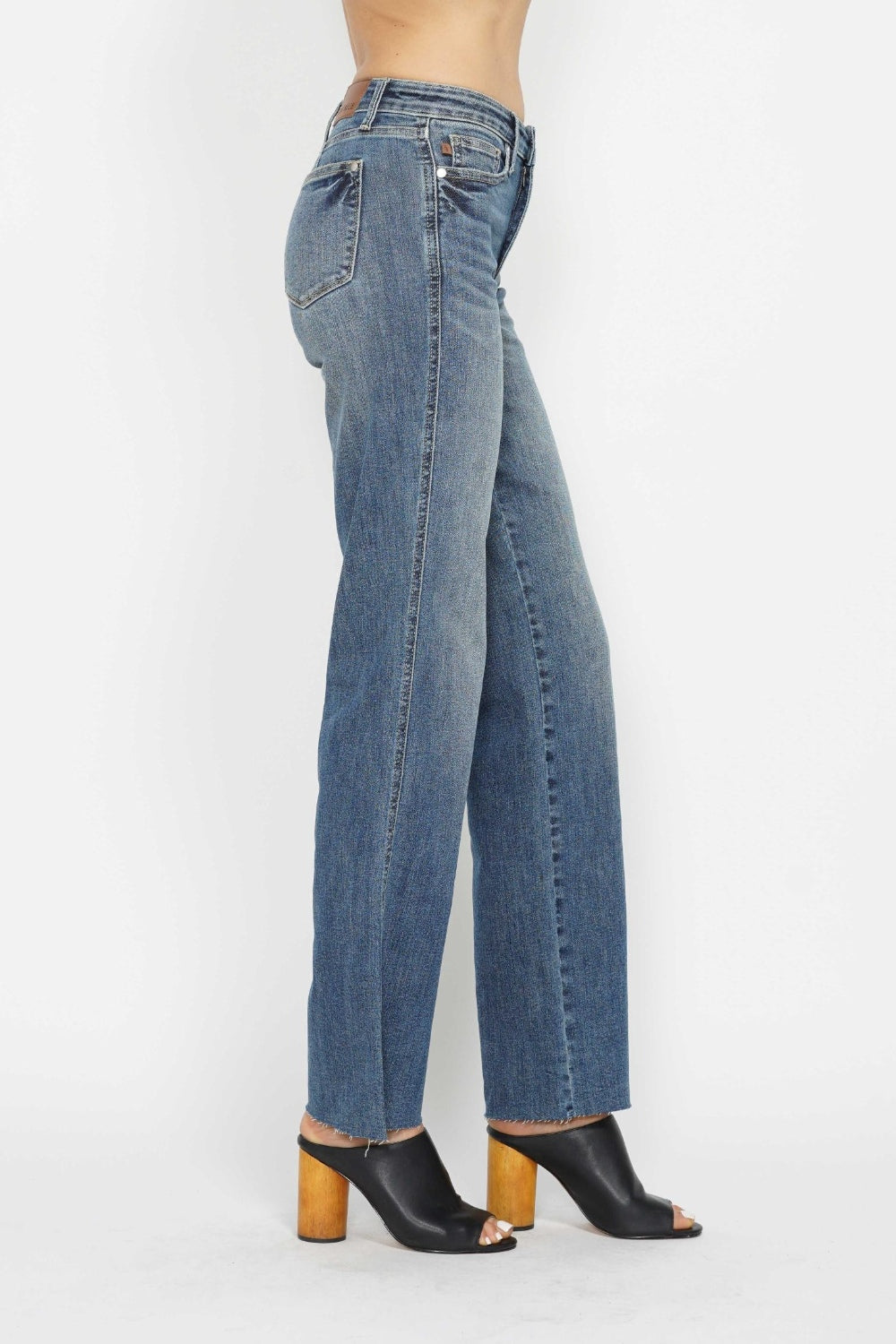 Judy Blue Full Size Tummy Control Straight Jeans - Beautifeye Boutique