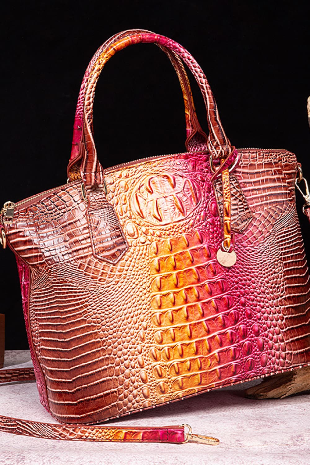 Gradient PU Leather Handbag - Beautifeye Boutique