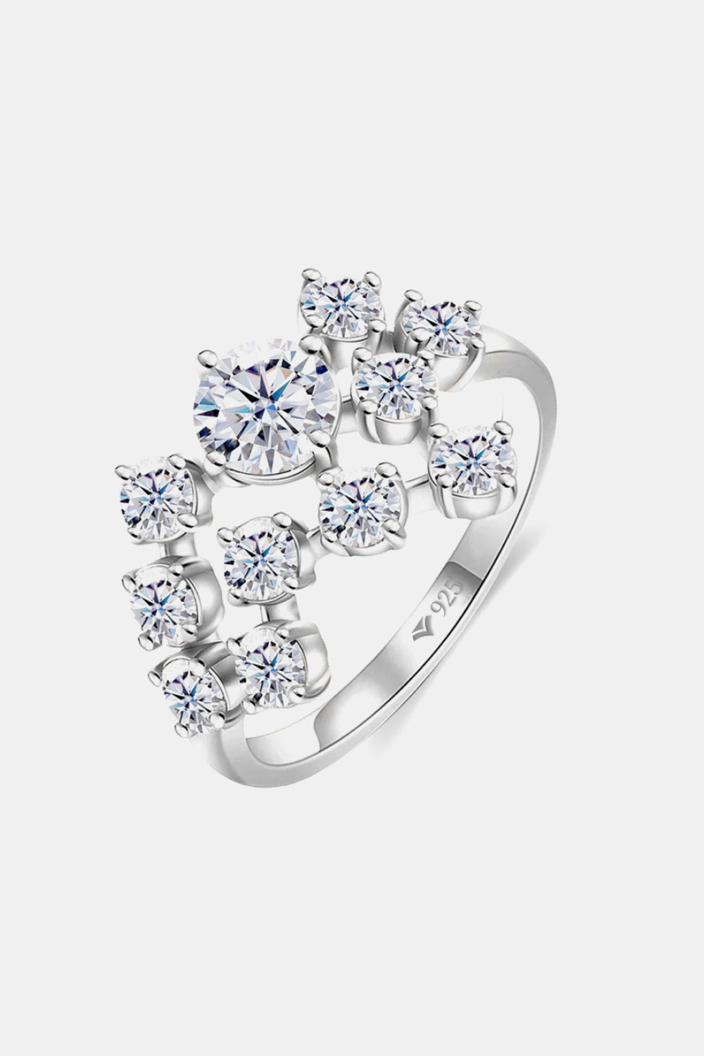 1.2 Carat Moissanite 925 Sterling Silver Ring - Beautifeye Boutique