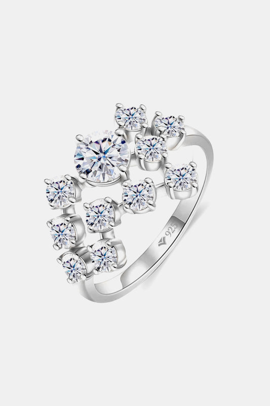 1.2 Carat Moissanite 925 Sterling Silver Ring - Beautifeye Boutique