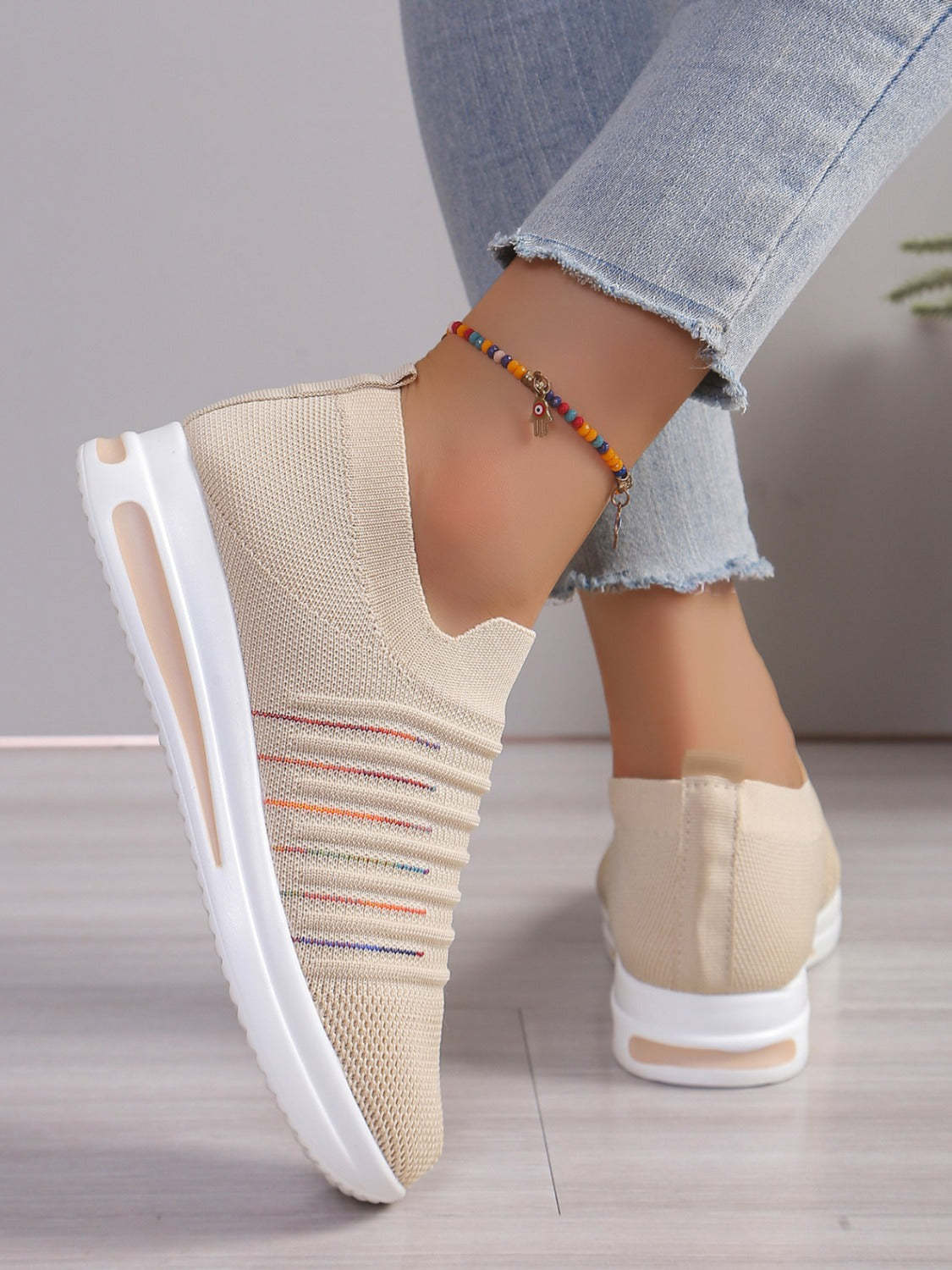 Breathable Mesh Wedge Sneakers - Beautifeye Boutique