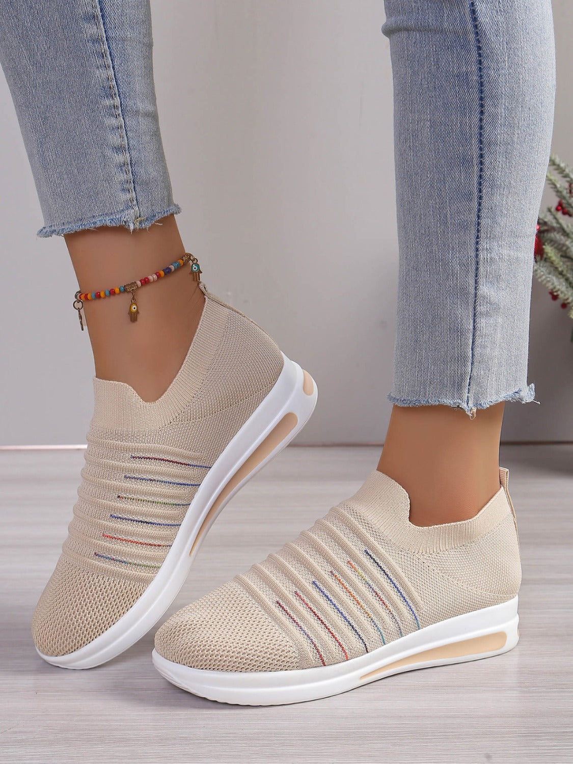 Breathable Mesh Wedge Sneakers - Beautifeye Boutique