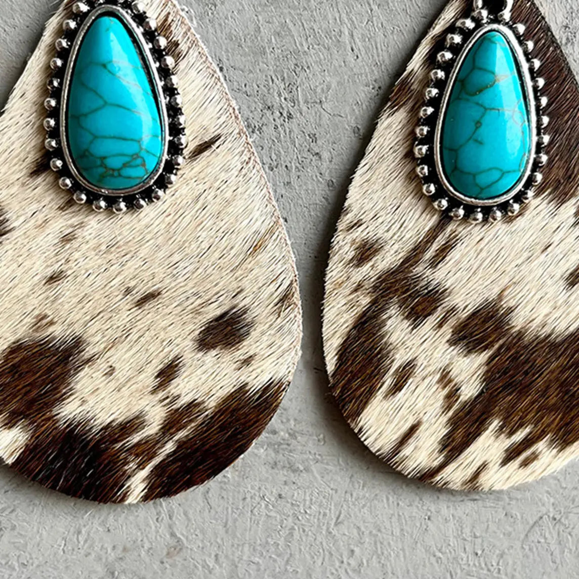 Country Sass Turquoise Teardrop Earrings - Beautifeye Boutique