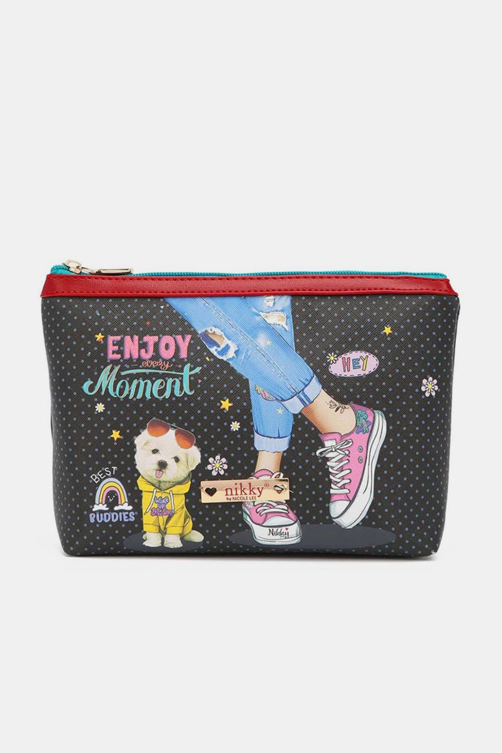 Nicole Lee USA Printed Large Cosmetic Pouch - Beautifeye Boutique