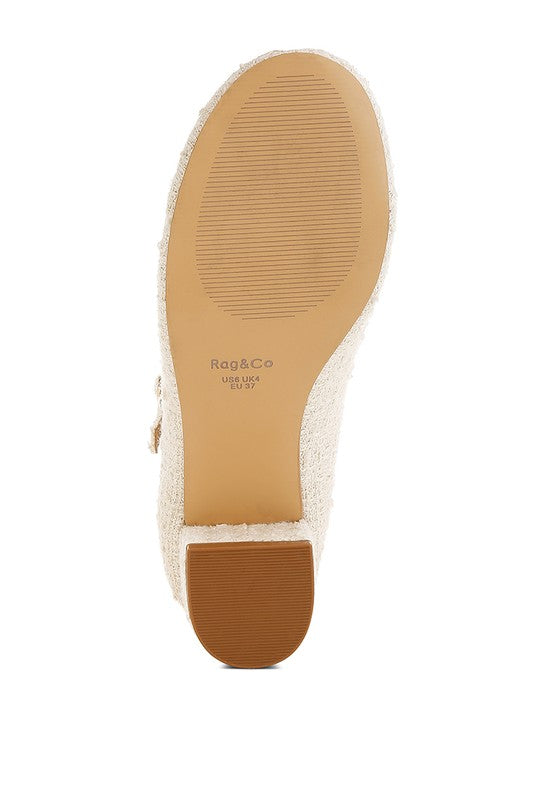Antara Tweed Mary Jane Sandals - Beautifeye Boutique