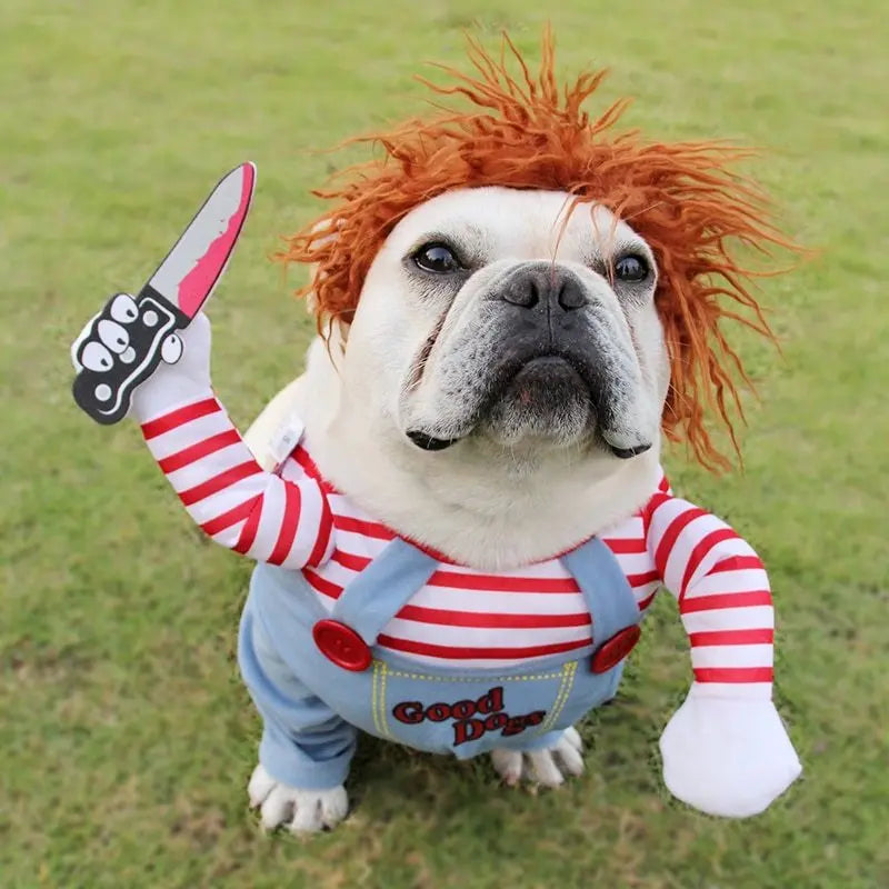 Halloween Pet Costume Pet Dog Funny Clothes Adjustable Dog Cosplay Costume Scary Costume Party Gatherings - Beautifeye Boutique