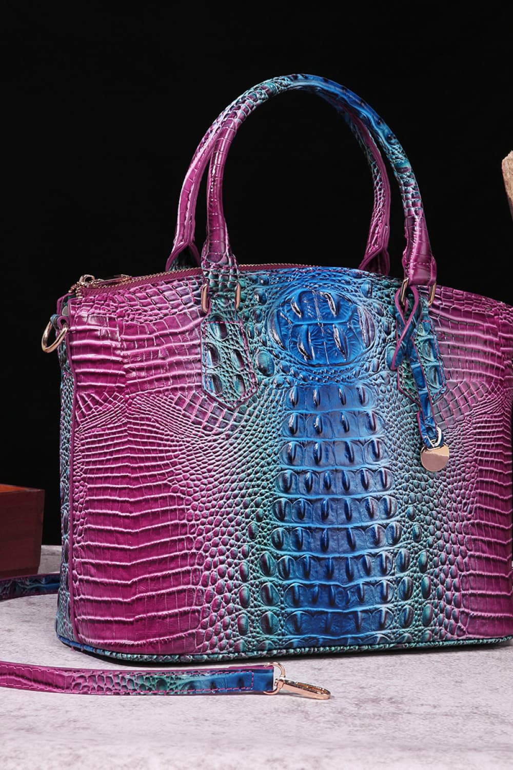 Gradient PU Leather Handbag - Beautifeye Boutique