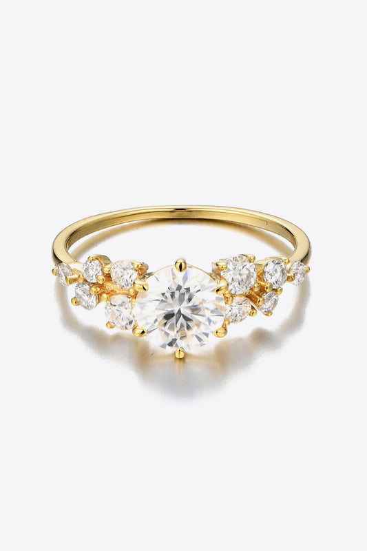 1 Carat Moissanite 925 Sterling Silver Ring - Beautifeye Boutique