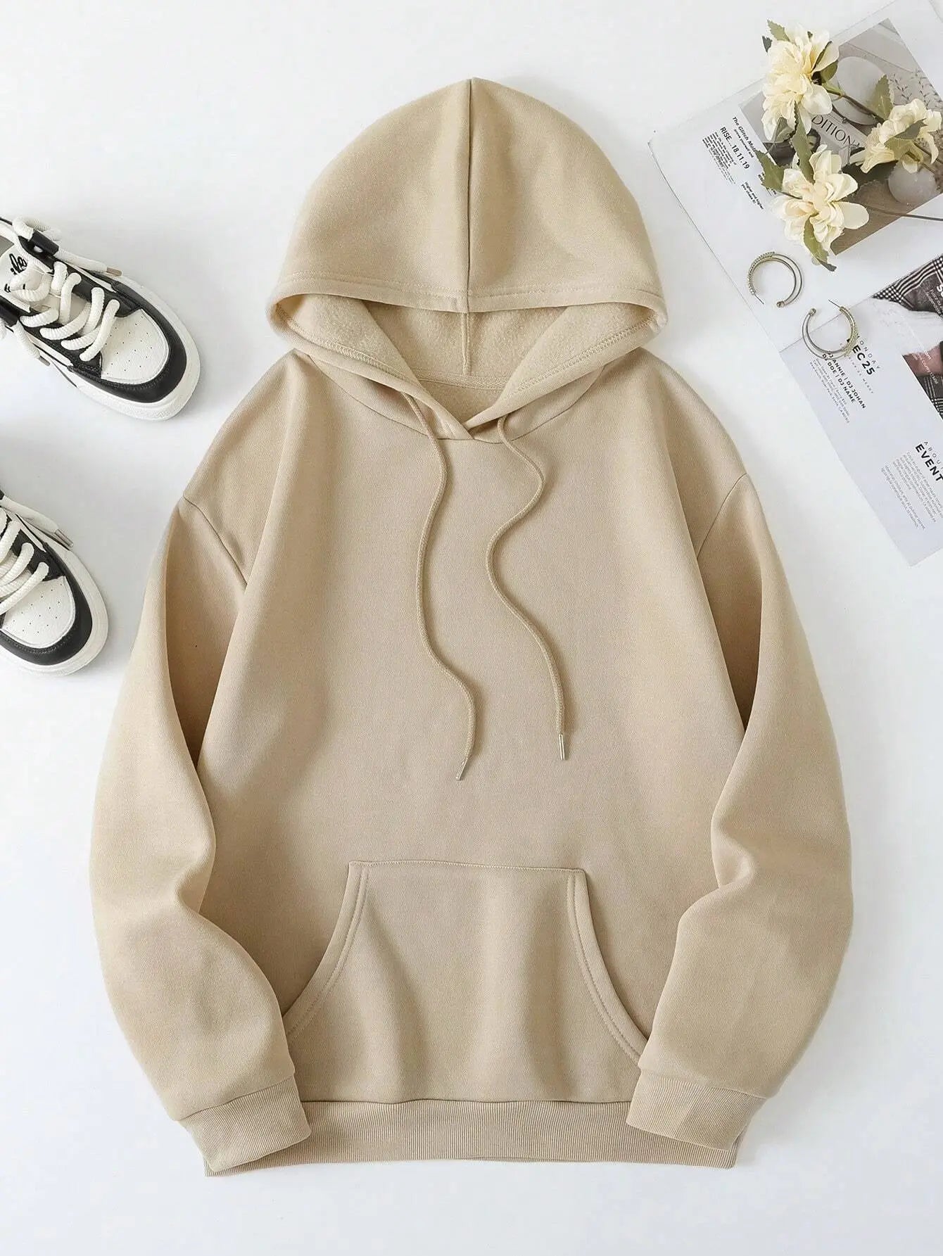 FAITH OVER FEAR Dropped Shoulder Hoodie - Beautifeye Boutique