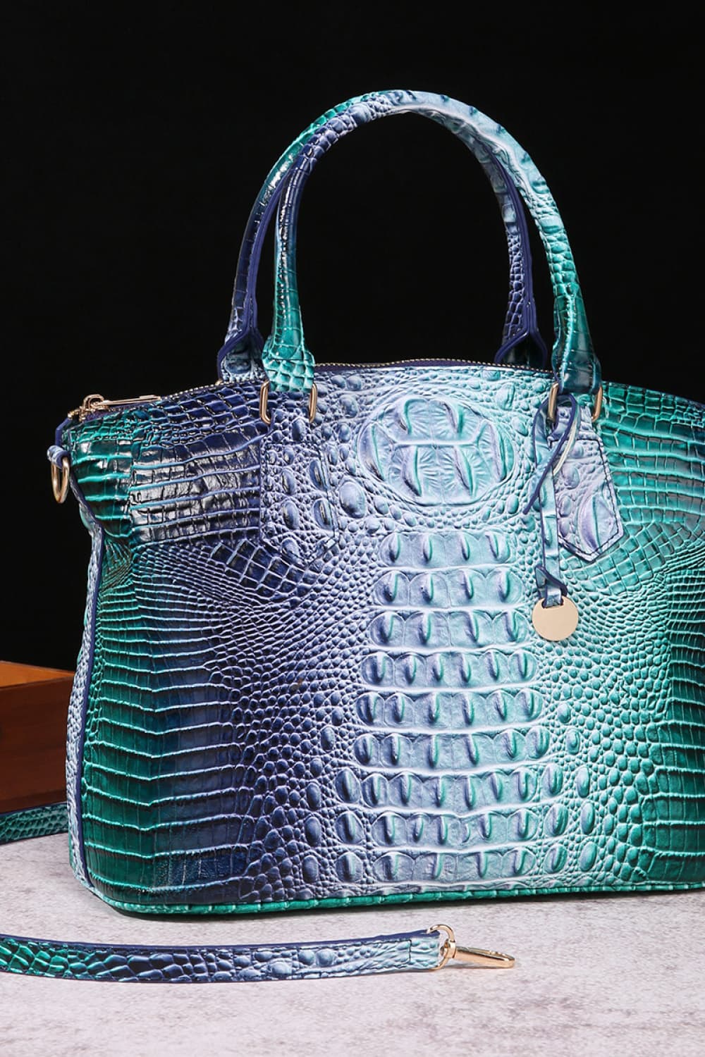Gradient PU Leather Handbag - Beautifeye Boutique