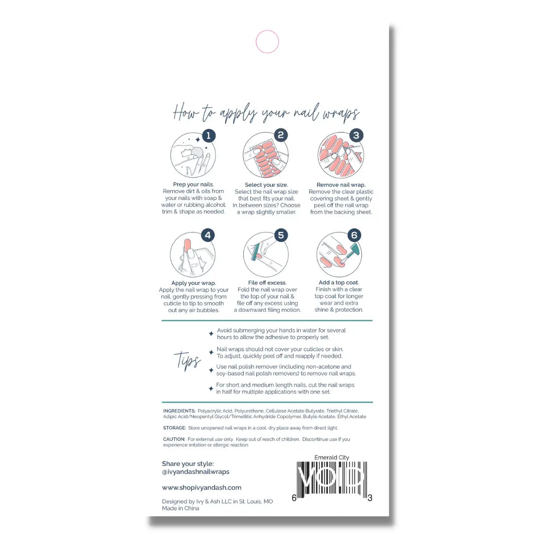 Blush Brush | Neutral Brush Stroke Gold Glitter Nail Wrap - Beautifeye Boutique