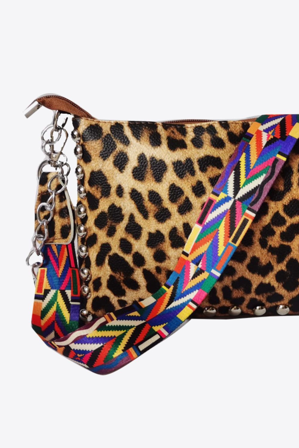 Adored Vegan Leather Studded Shoulder Bag - Beautifeye Boutique