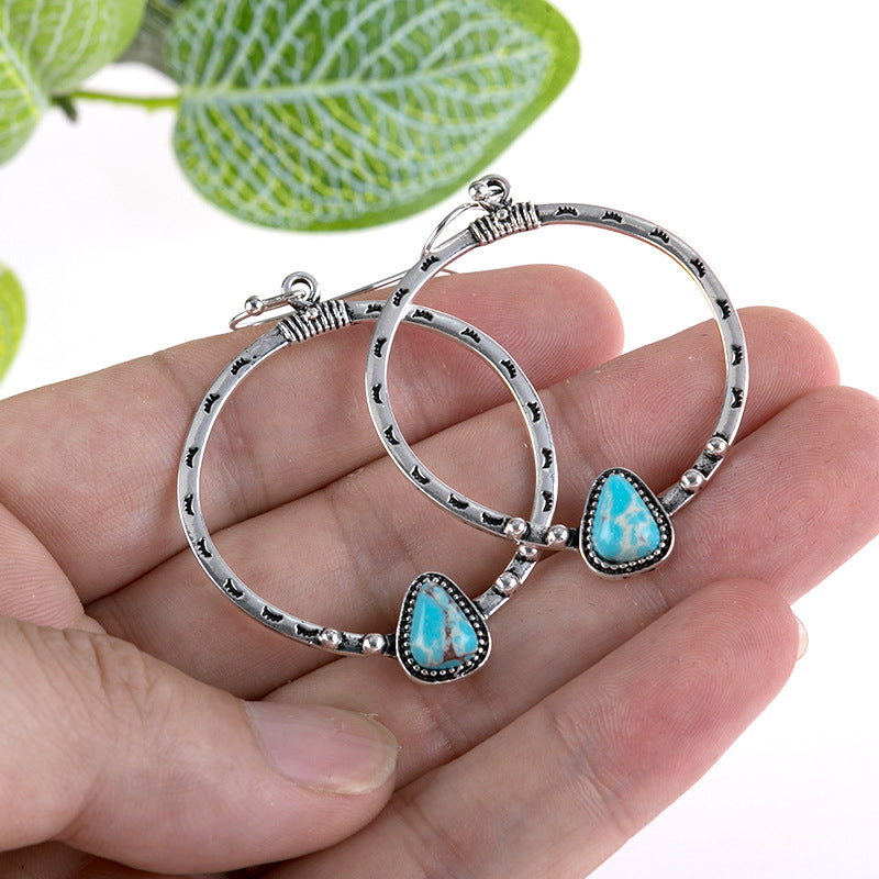 Turquoise Drop Earrings - Beautifeye Boutique